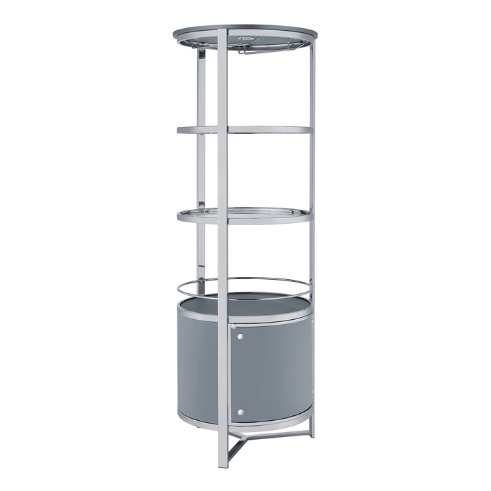 Lalia Wine Rack with LED in Grey