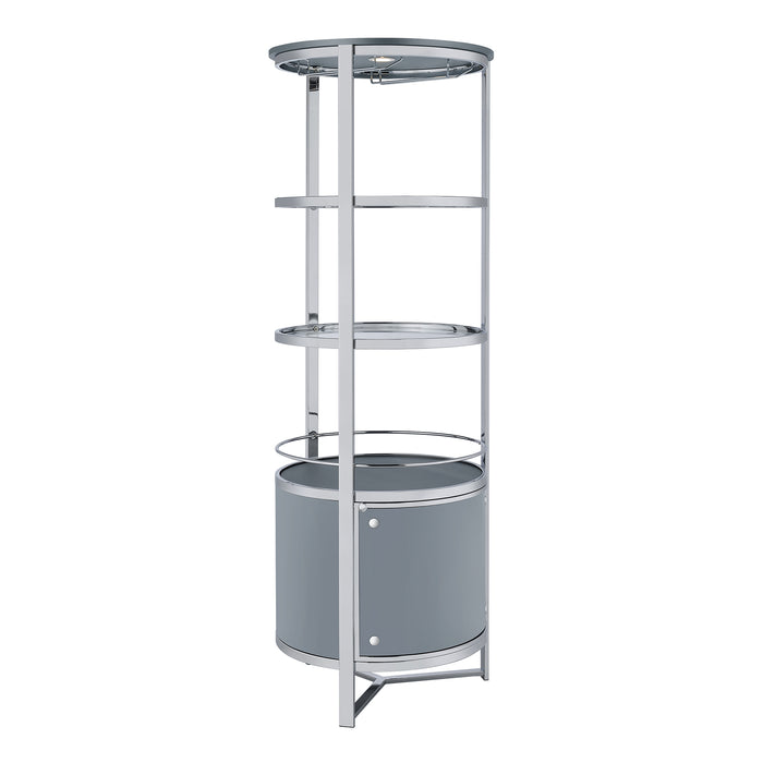 Lalia Wine Rack with LED in Grey
