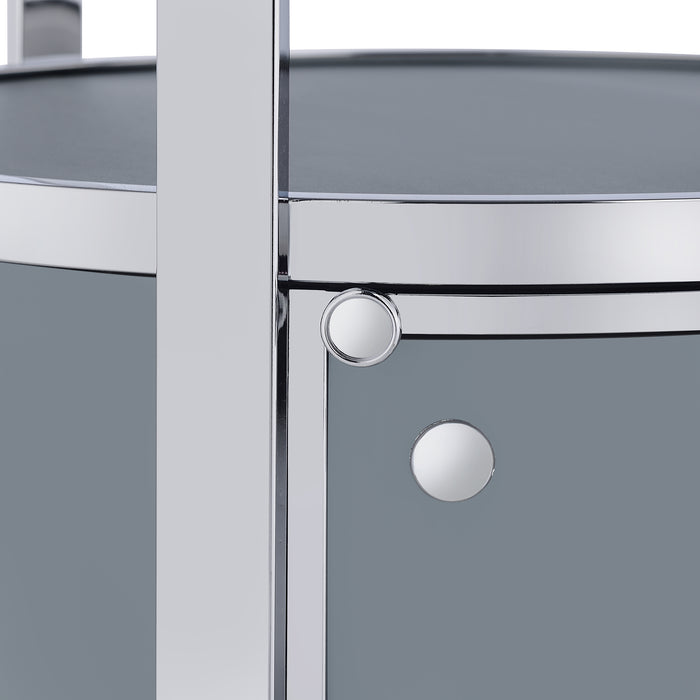 Lalia Wine Rack with LED in Grey