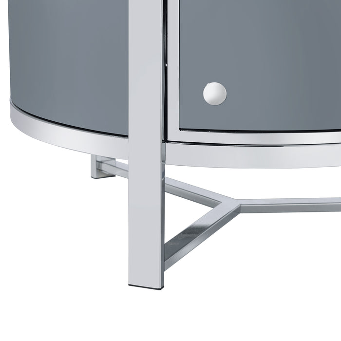 Lalia Wine Rack with LED in Grey