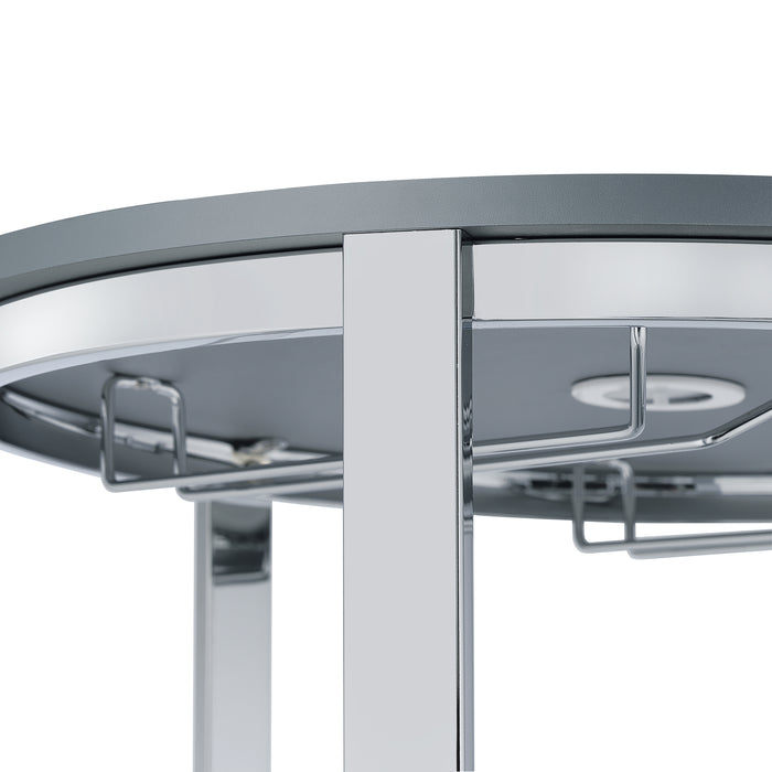 Lalia Wine Rack with LED in Grey