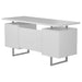 Lawtey Floating Top Office Desk White Gloss  Homestyle Furniture (ARk)