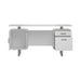 Lawtey Floating Top Office Desk White Gloss  Homestyle Furniture (ARk)