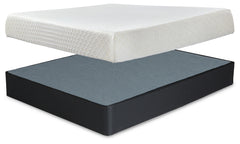 Homestyle Furniture - Ashley Furniture - 10 Inch Chime Memory Foam King Mattress and Foundation - King Mattress and Foundation - M699M1
