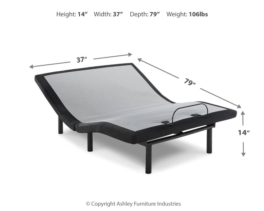 Head-Foot Model Better Split King Adjustable Base and 2 Mattresses  Homestyle Furniture (ARk)