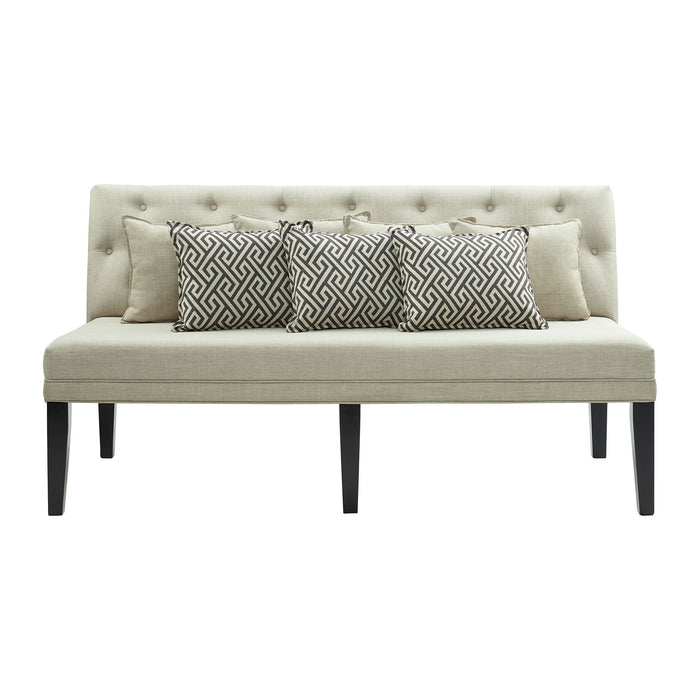 Maddox Dining Sofa w/Seven Pillows