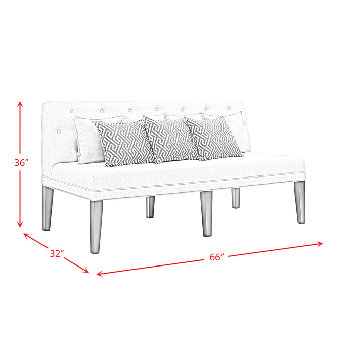 Maddox Dining Sofa w/Seven Pillows
