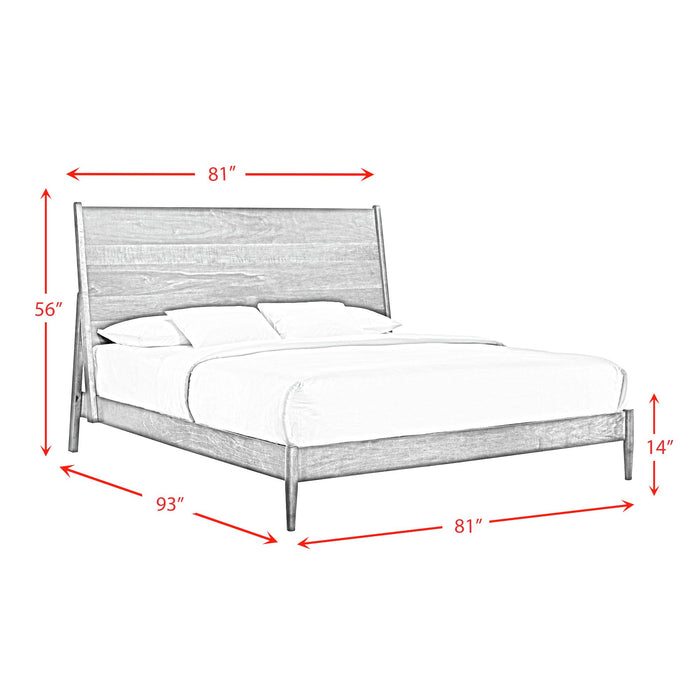 Malibu King Panel Bed in Walnut