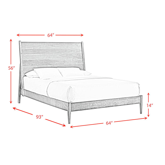 Malibu Queen Panel Bed in Walnut
