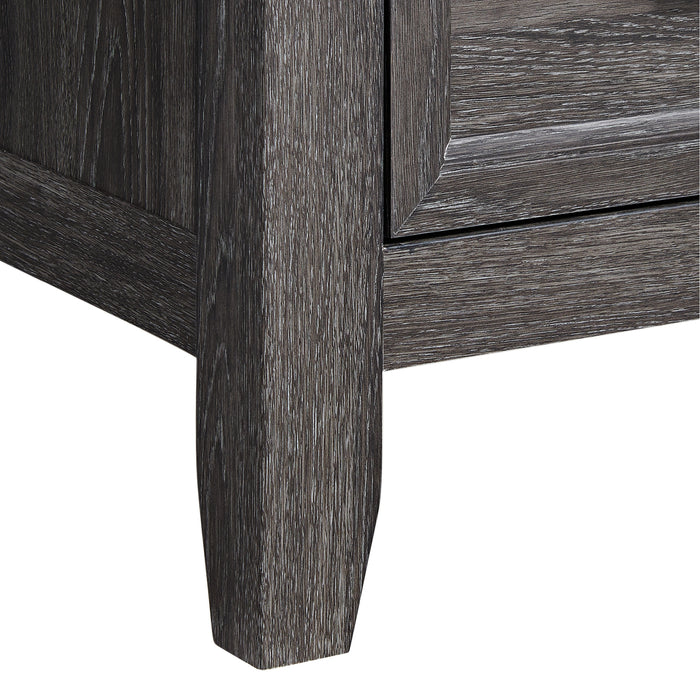 Matias Bedroom Set with Queen/Full Headboard, Dresser, Mirror & Nightstand in Mocha Grey