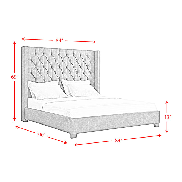 Morrow King Bed in Heirloom Charcoal