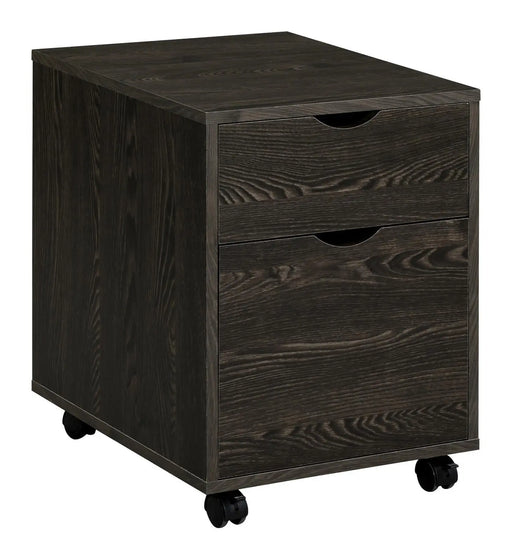 Noorvik 2-drawer Mobile File Cabinet Dark Oak  Homestyle Furniture (ARk)