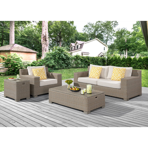 Ollie Rectangular Coffee Table - Tan – SKU O-10880-5-CT | HomeStyle Furniture