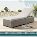 Ollie Chaise Lounge - Tan and Olefin White Cream – SKU O-10880-10310-110 | HomeStyle Furniture