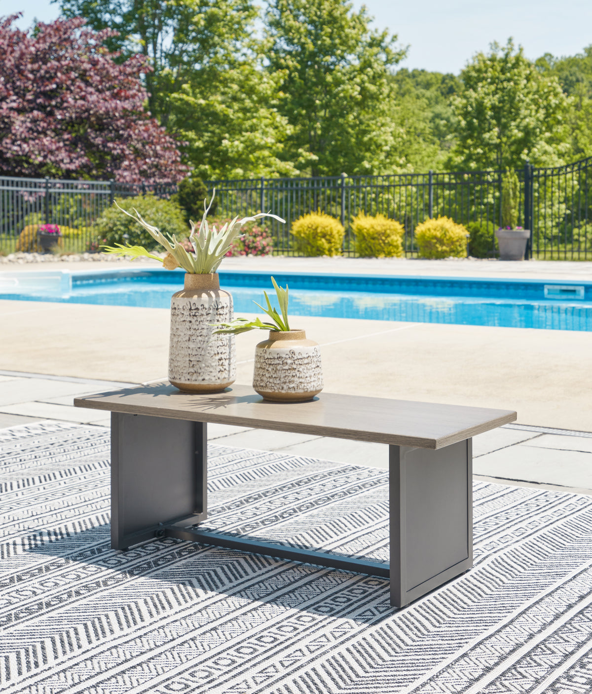 Homestyle Furniture - Ashley Furniture - Bree Zee Outdoor End Table - Rectangular End Table - P160-703