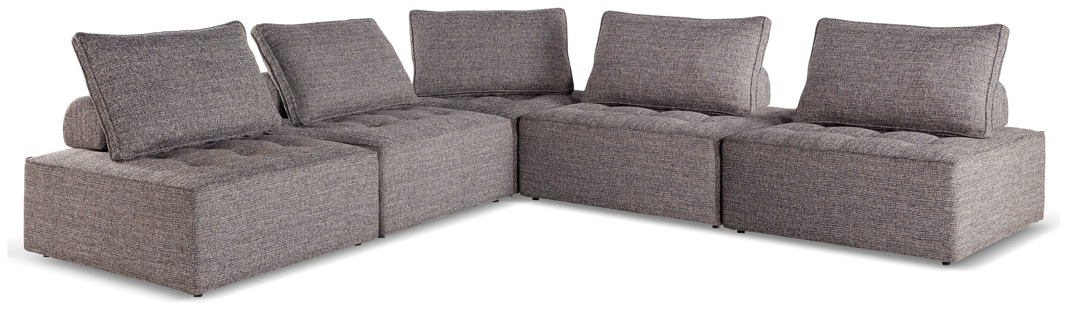 Homestyle Furniture - Ashley Furniture - Bree Zee 5-Piece Outdoor Modular Seating - 5-Piece Outdoor Modular Seating - P160P10