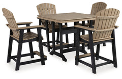 Homestyle Furniture - Ashley Furniture - Fairen Trail Outdoor Counter Height Dining Table with 4 Barstools - Outdoor Counter Height Dining Table with 4 Barstools - P211P3
