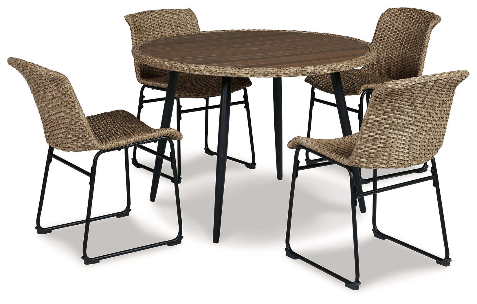 Homestyle Furniture - Ashley Furniture - Amaris Outdoor Dining Table with 4 Chairs - Outdoor Dining Table with 4 Chairs - P369P1