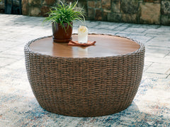 Homestyle Furniture - Ashley Furniture - Double Point Outdoor Coffee Table - Round Cocktail Table - PCP503-708