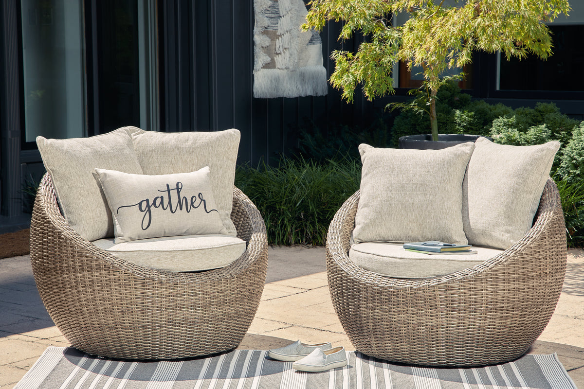 Homestyle Furniture - Ashley Furniture - Danson Swivel Lounge with Cushion (Set of 2) - Swivel Lounge w/Cushion (Set of 2) - P505-821