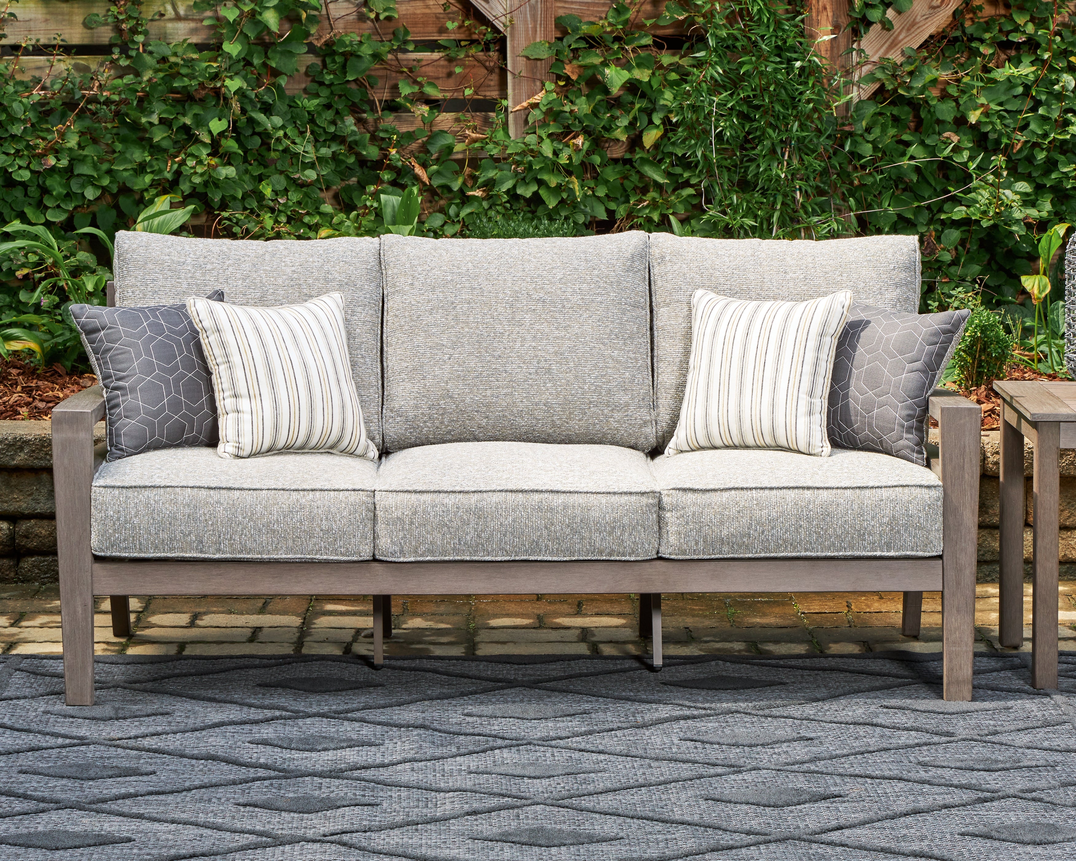 Homestyle Furniture - Ashley Furniture - Hillside Barn Outdoor Sofa with Cushion - Sofa with Cushion - P564-838