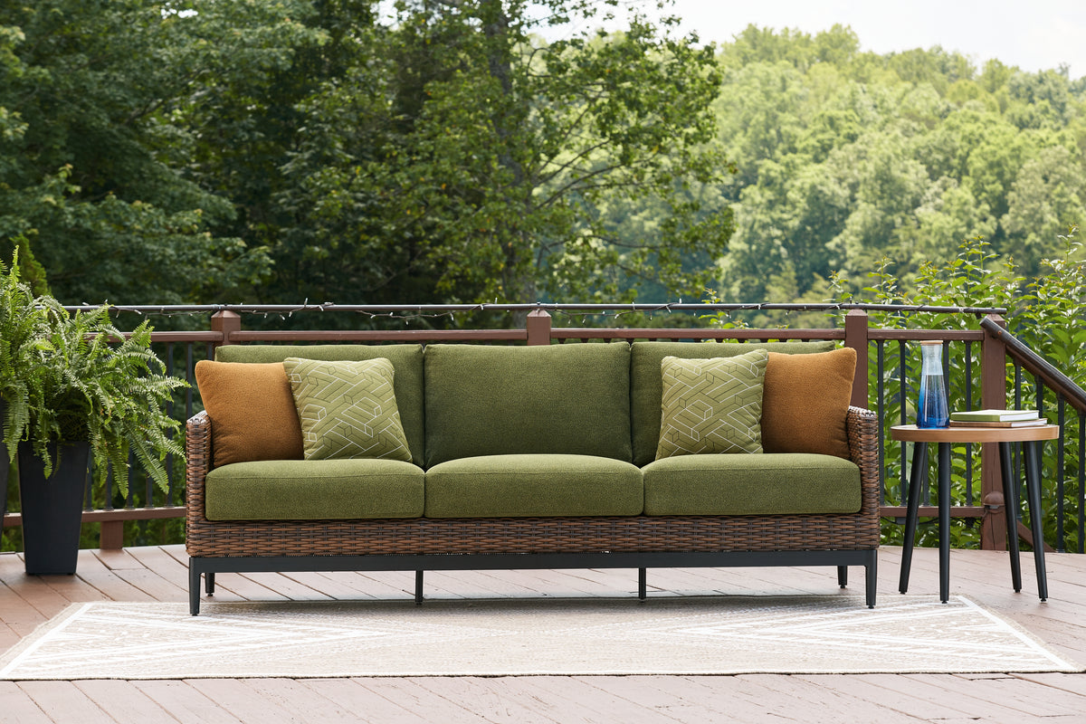Homestyle Furniture - Ashley Furniture - Horizon Hall Outdoor Sofa with Cushion - Sofa with Cushion - P572-838