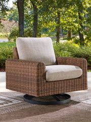 Homestyle Furniture - Ashley Furniture - Dolan Creek Outdoor Swivel Lounge Chair with Cushion - Swivel Lounge w/ Cushion - PCP610-821