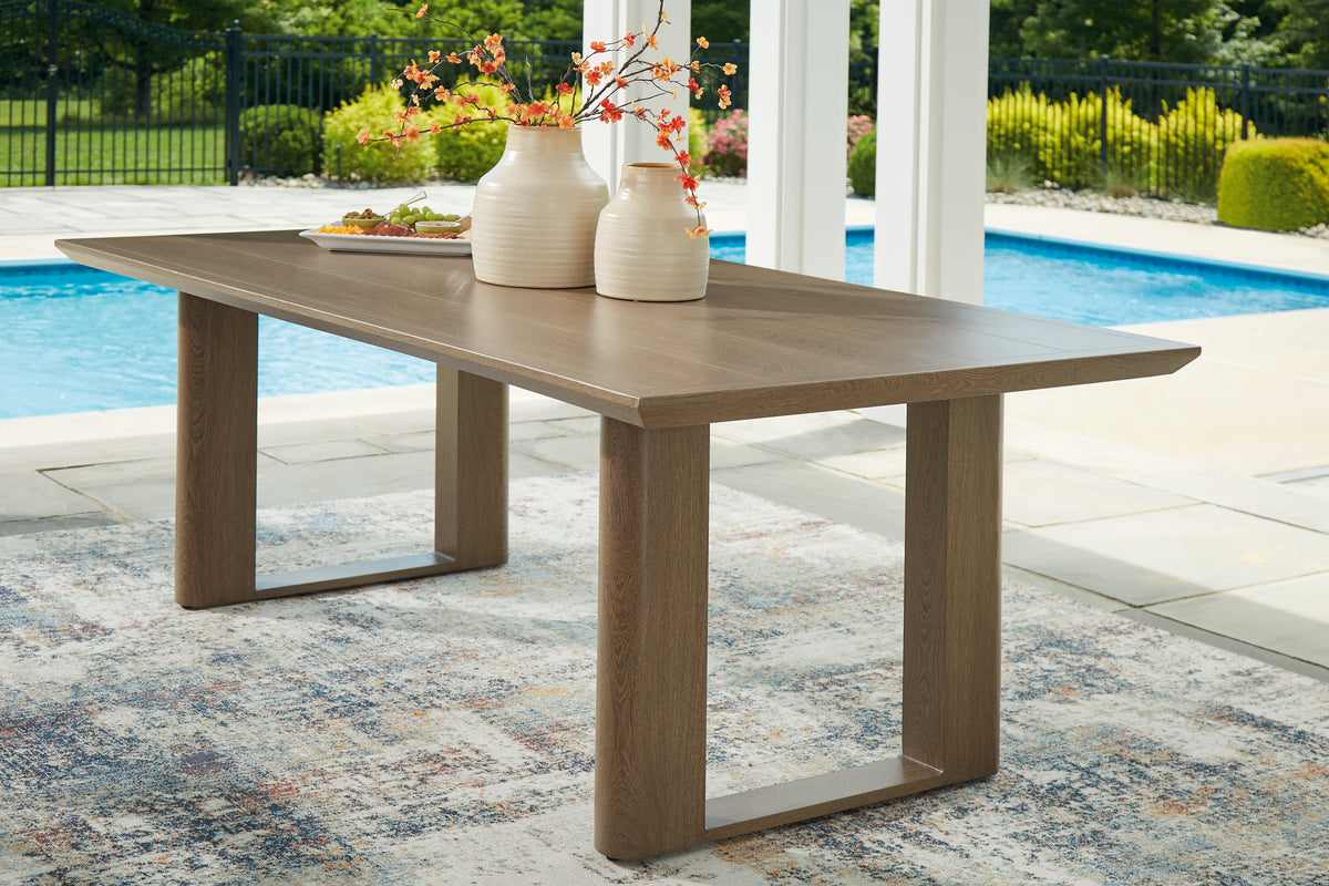 Homestyle Furniture - Ashley Furniture - Serene Bay Outdoor Dining Table - RECT Dining Table w/UMB OPT - P671-625