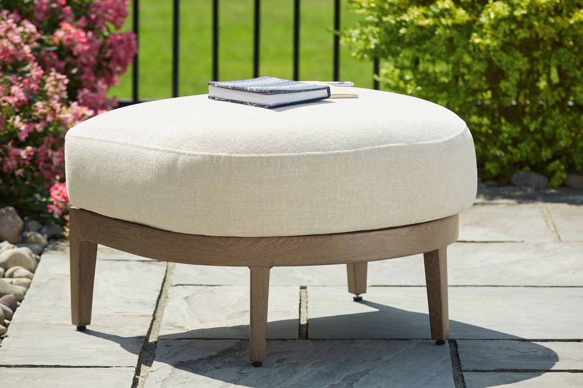 Homestyle Furniture - Ashley Furniture - Serene Bay Outdoor Ottoman with Cushion - Ottoman with Cushion - P671-814
