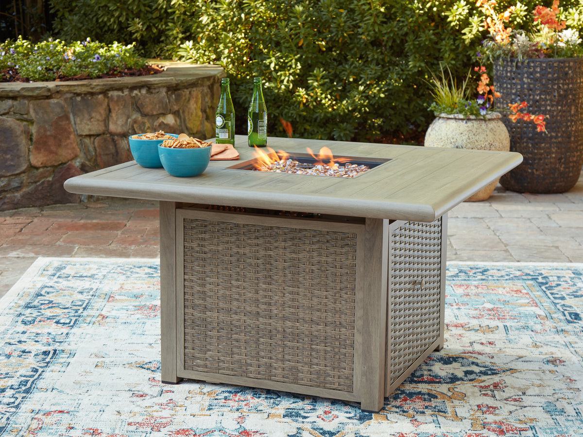 Homestyle Furniture - Ashley Furniture - Cliff Trails Fire Pit Table - Square Fire Pit Table - PCP690-772