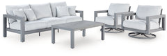 Homestyle Furniture - Ashley Furniture - Hurley Park Outdoor Sofa, 2 Lounge Chairs and Coffee Table - Outdoor Sofa, 2 Lounge Chairs and Coffee Table - PCP695P2