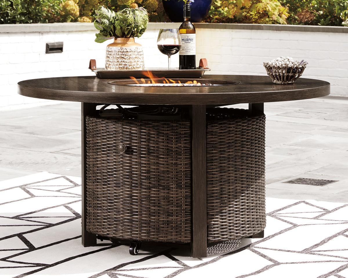 Homestyle Furniture - Ashley Furniture - Paradise Trail Fire Pit Table - Round Fire Pit Table - P750-776