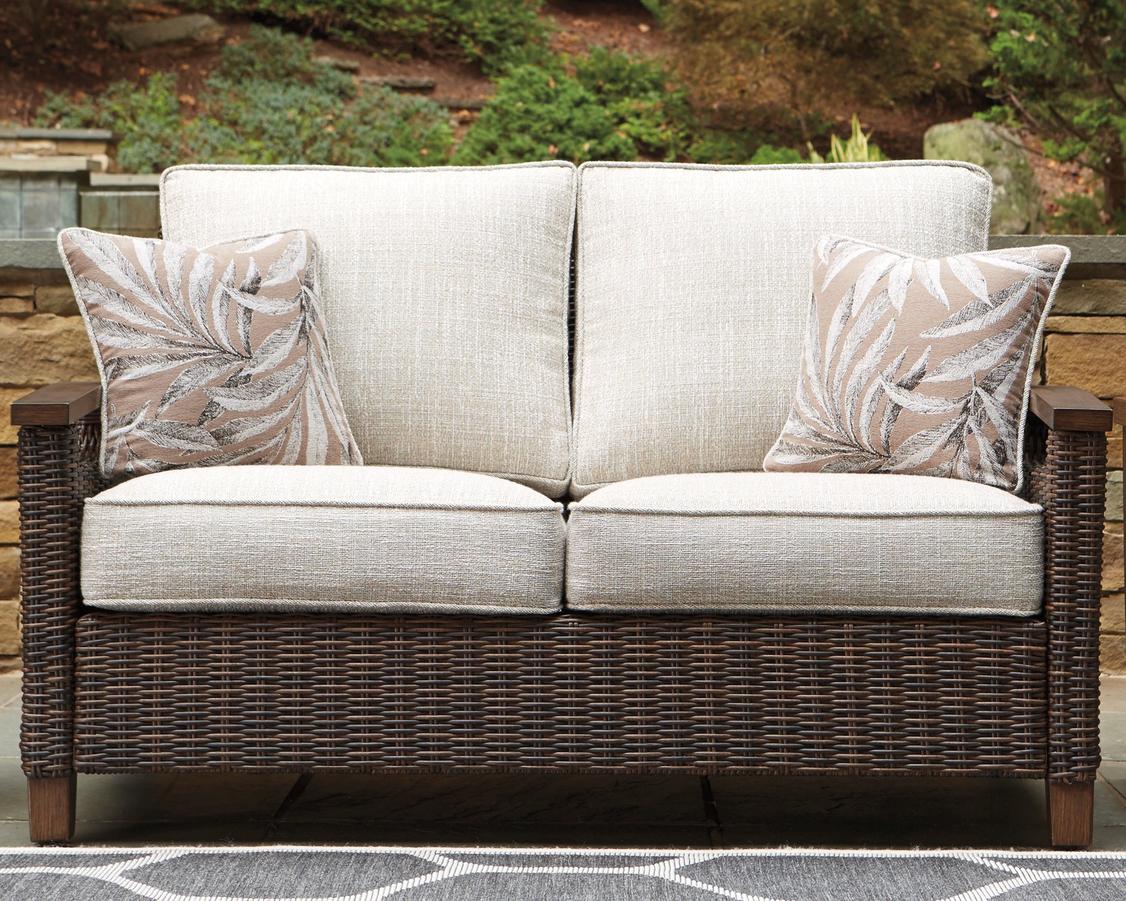 Homestyle Furniture - Ashley Furniture - Paradise Trail Loveseat with Cushion - Loveseat w/Cushion - P750-835