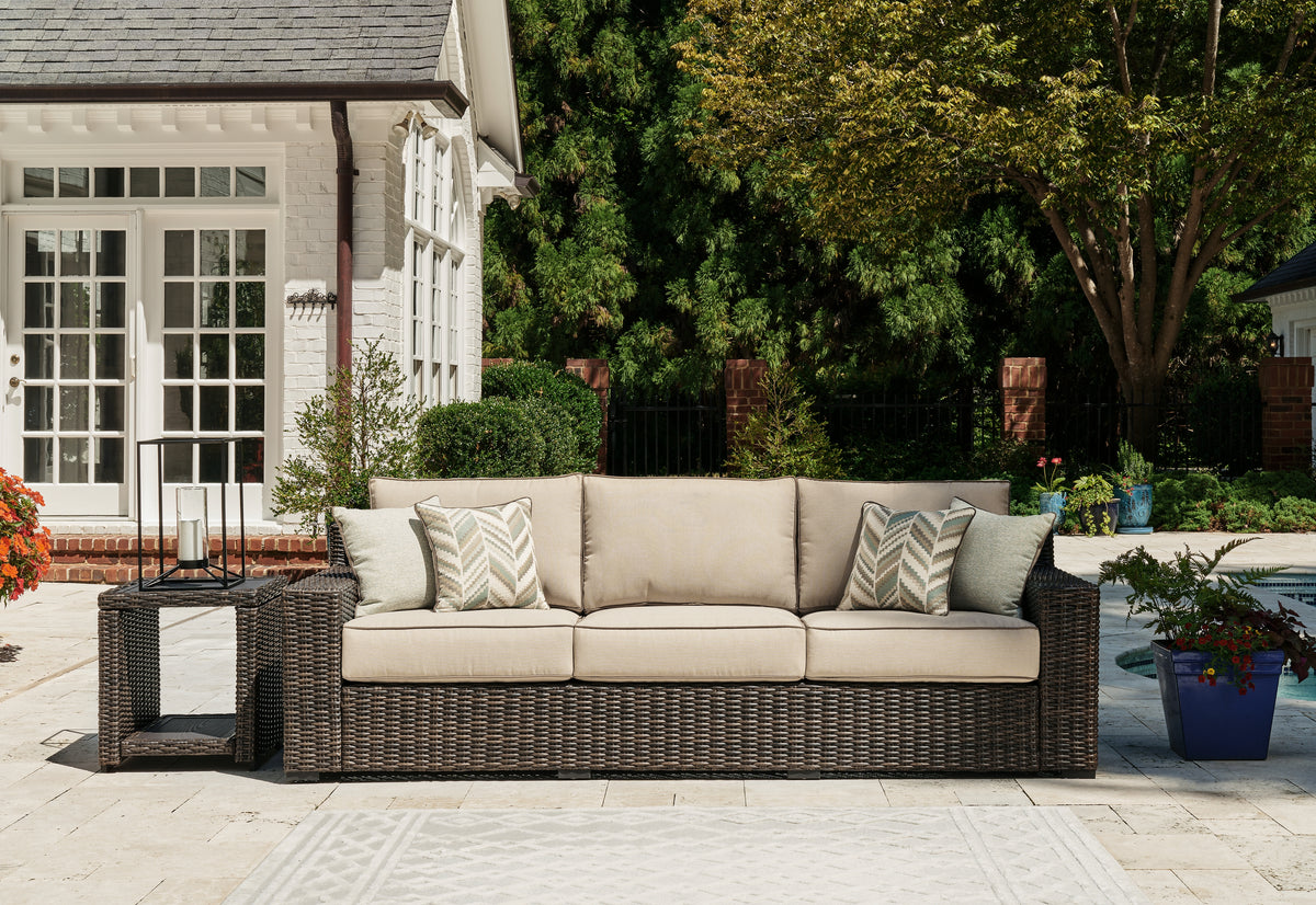 Homestyle Furniture - Ashley Furniture - Coastline Bay Outdoor Sofa with Cushion - Sofa with Cushion - P784-838