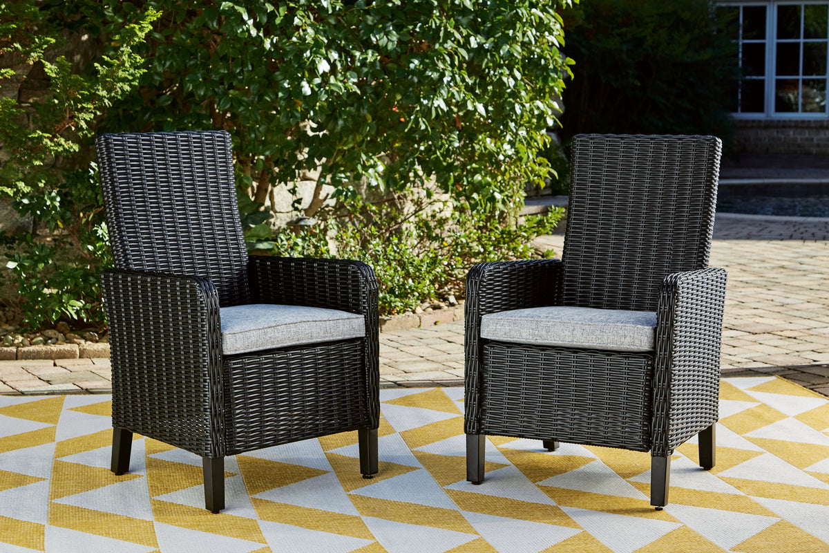 Homestyle Furniture - Ashley Furniture - Beachcroft Outdoor Arm Chair with Cushion (Set of 2) - Arm Chair With Cushion (Set of 2) - P792-601A