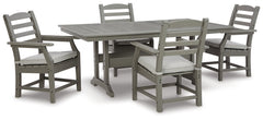 Homestyle Furniture - Ashley Furniture - Visola Outdoor Dining Table with 4 Chairs - Outdoor Dining Table with 4 Chairs - P802P4