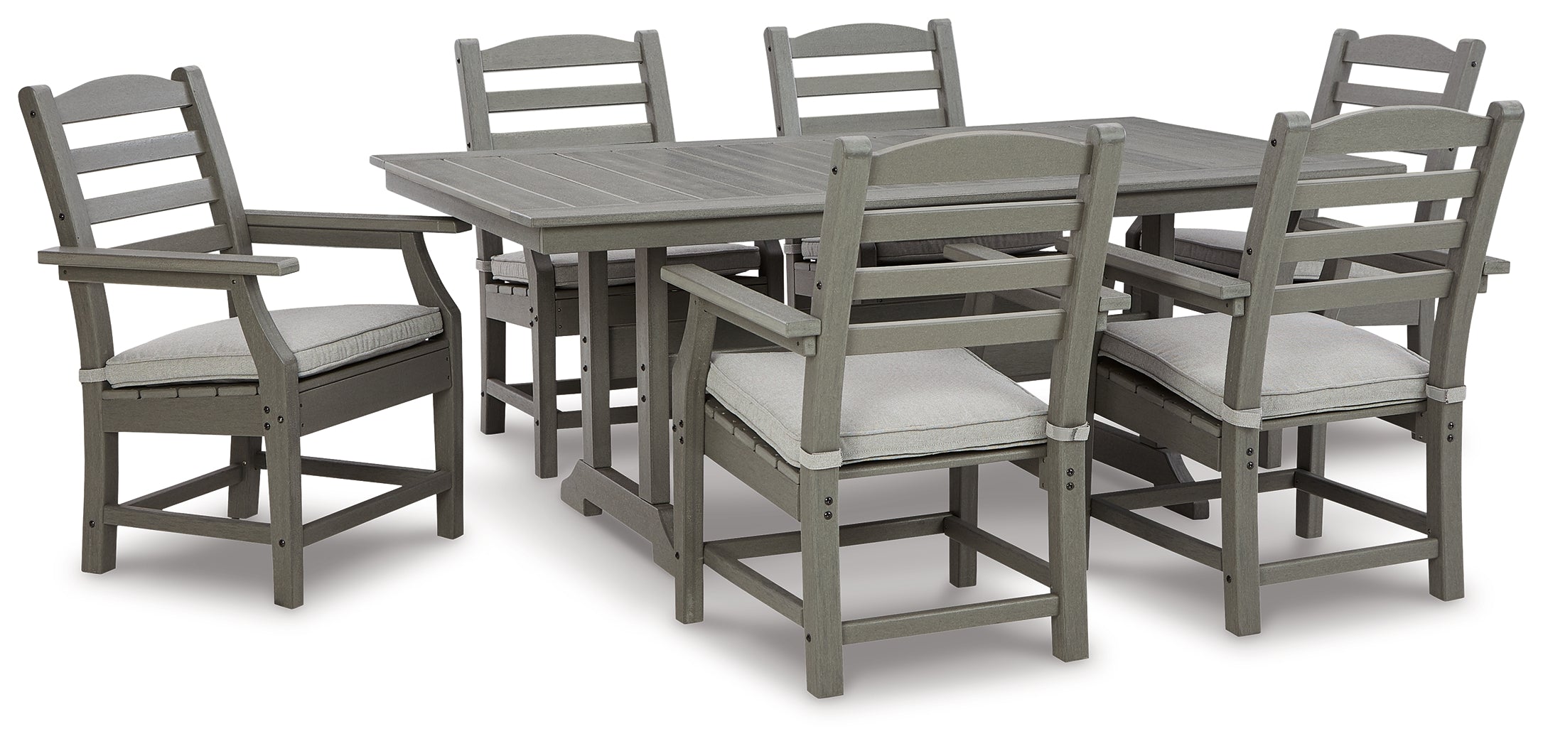 Homestyle Furniture - Ashley Furniture - Visola Outdoor Dining Table with 6 Chairs - Outdoor Dining Table with 6 Chairs - P802P3