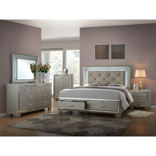 Platinum Queen Platform Storage 3PC Bedroom Set – SKU LT1503QB | HomeStyle Furniture