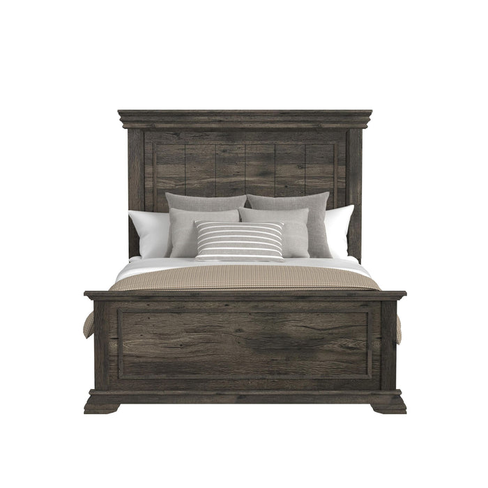 Park Ridge Full Panel Bed in Charcoal