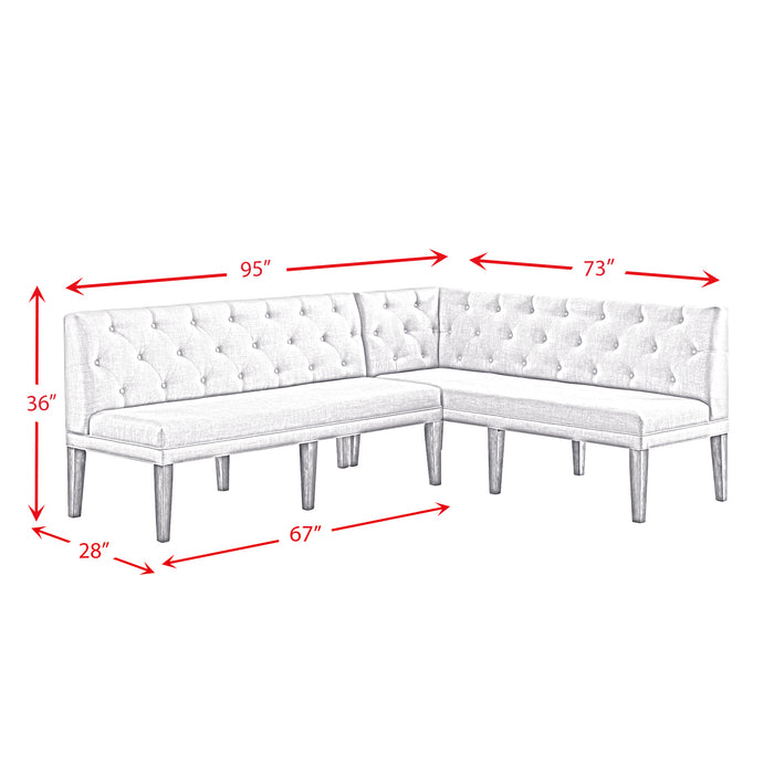 Peyton Sectional Sofa Dining Set