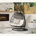 Playa Double Swing Chair Complete - Dark Grey and Olefin Beige – SKU O-16230-10311-220 | HomeStyle Furniture