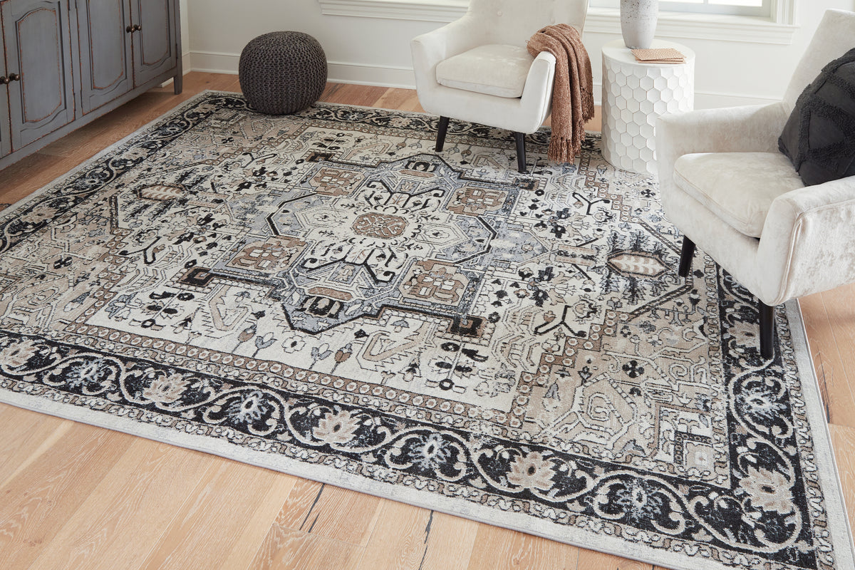 Homestyle Furniture - Ashley Furniture - Gregmoore 7'9" x 9'11" Washable Rug - 7'9" x 9'11" Washable Rug - R405821