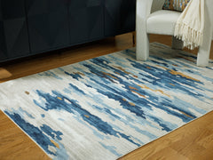 Homestyle Furniture - Ashley Furniture - Vinlett 5' x 7' Washable Rug - 5' x 7' Washable Rug - R407042