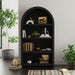 Ridgemont Open Bookcase in Black with Grain – SKU A-14440-8W-DC | HomeStyle Furniture