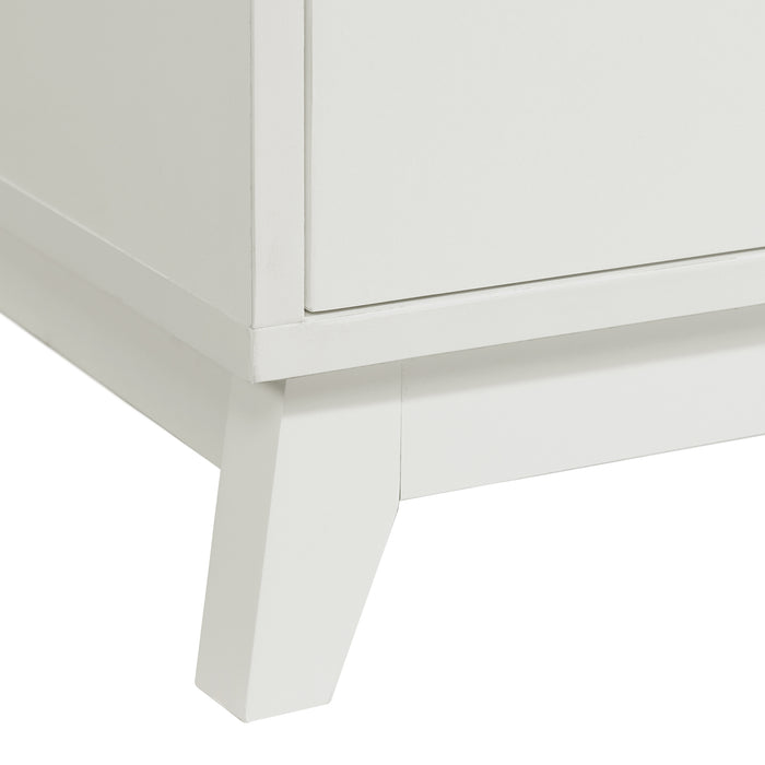 Rio Nightstand with Electronic Features in White