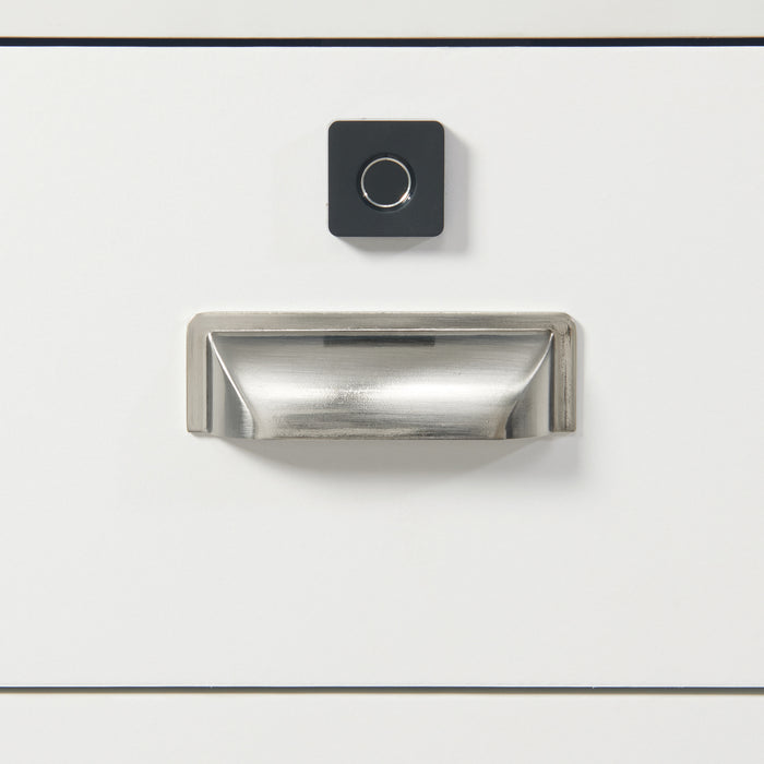 Rio Nightstand with Electronic Features in White