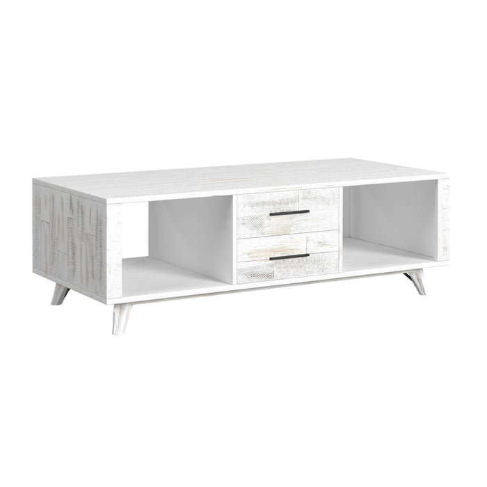 Rogen Rustic Coffee Table in Rustic White