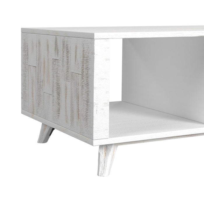 Rogen Rustic Coffee Table in Rustic White