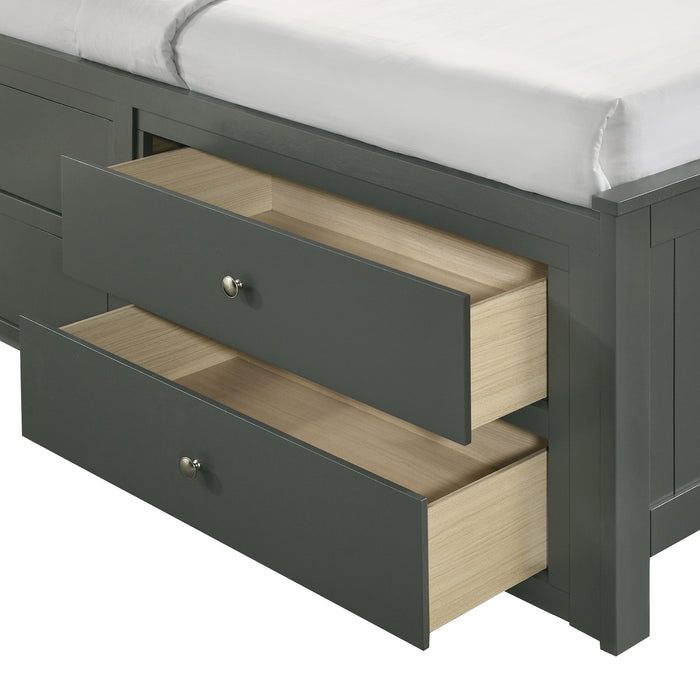 Sami Twin Captains Bed in Grey