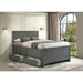 Sami Full Captains Bed in Grey – SKU SM330FB | HomeStyle Furniture